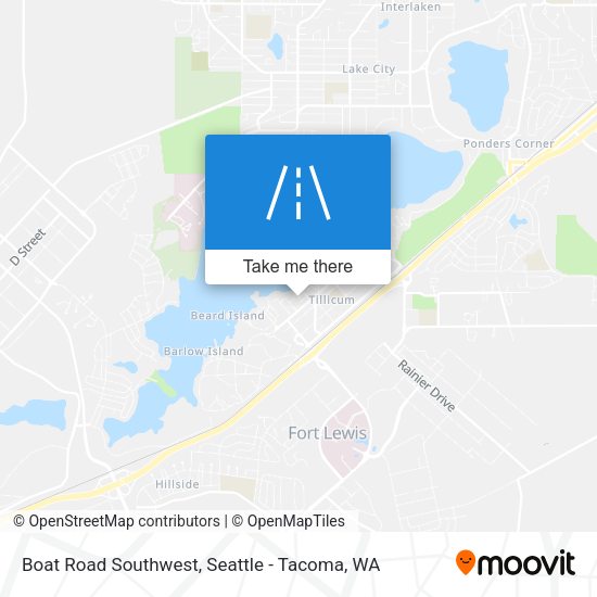 Mapa de Boat Road Southwest