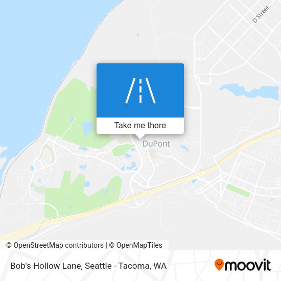Bob's Hollow Lane map