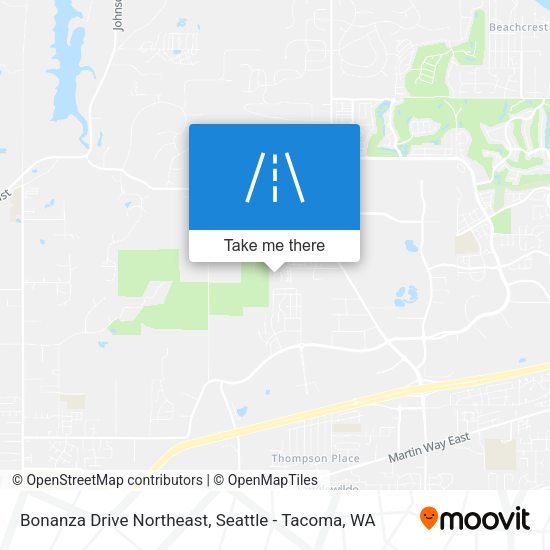 Mapa de Bonanza Drive Northeast