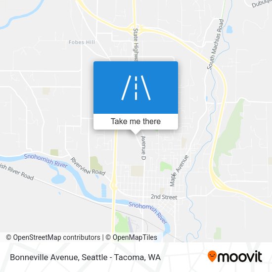 Mapa de Bonneville Avenue