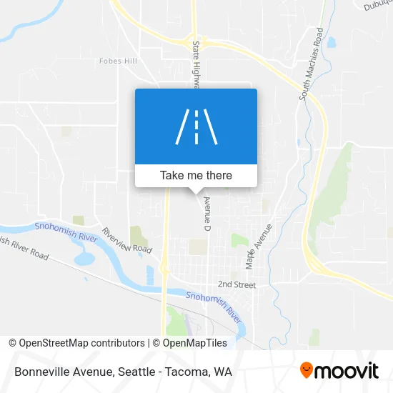 Mapa de Bonneville Avenue