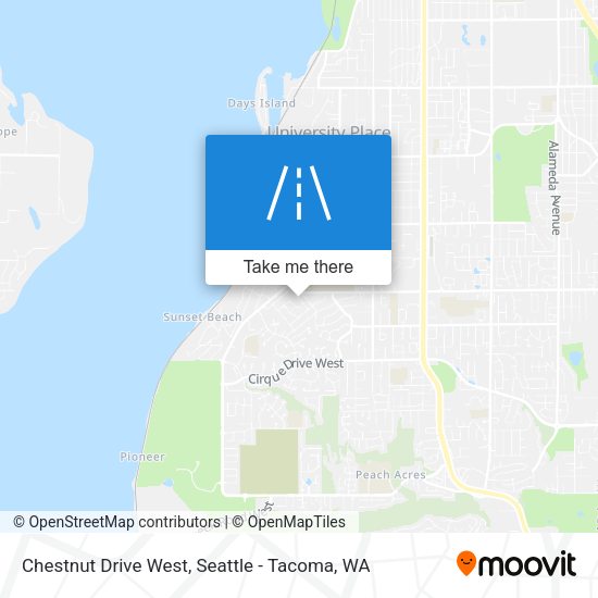 Mapa de Chestnut Drive West
