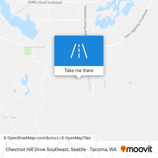 Mapa de Chestnut Hill Drive Southeast