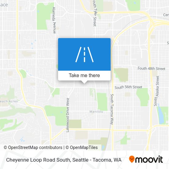 Cheyenne Loop Road South map
