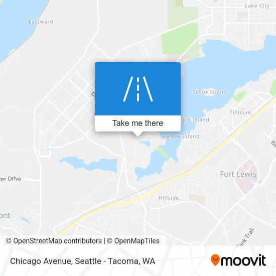 Mapa de Chicago Avenue