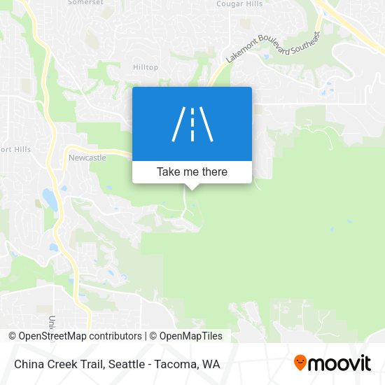 China Creek Trail map