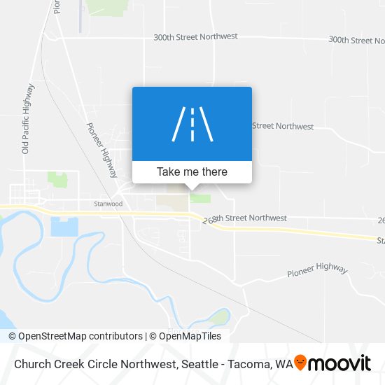 Church Creek Circle Northwest map