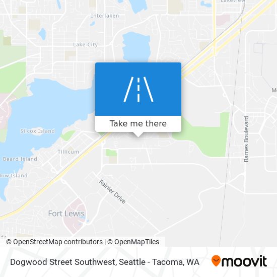 Mapa de Dogwood Street Southwest