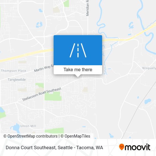Donna Court Southeast map
