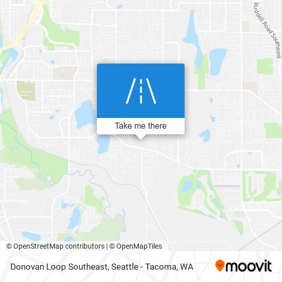 Mapa de Donovan Loop Southeast