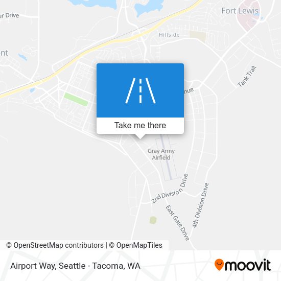 Airport Way map