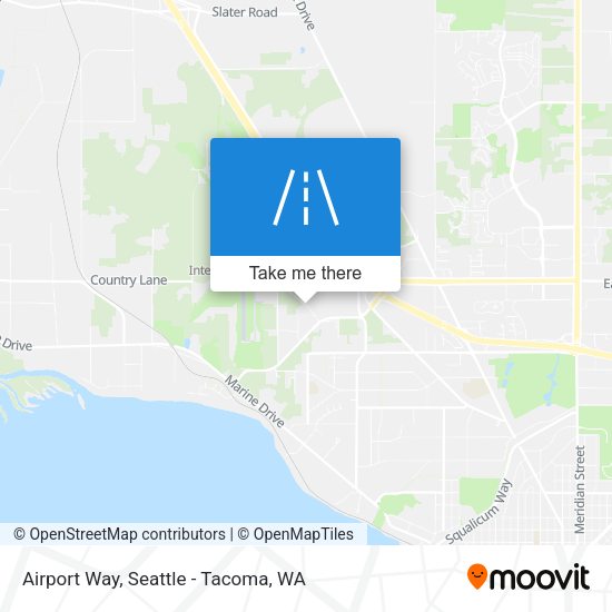 Mapa de Airport Way