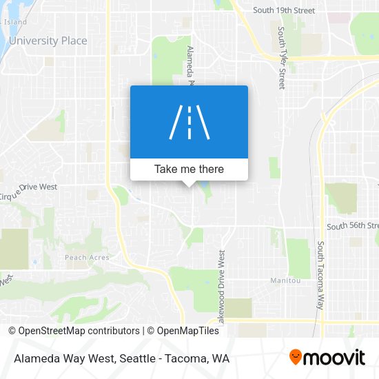 Mapa de Alameda Way West