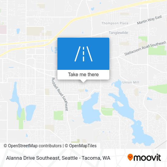 Alanna Drive Southeast map