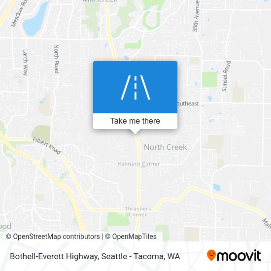 Bothell-Everett Highway map