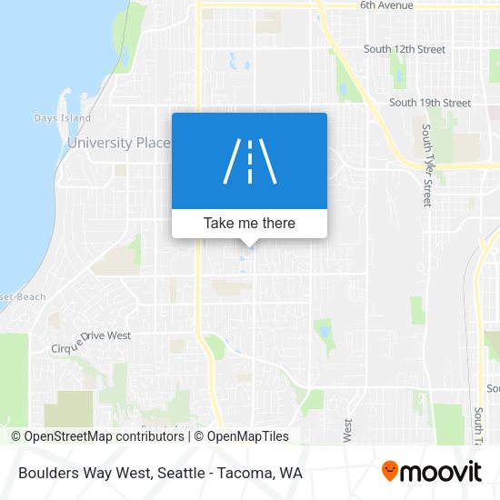 Mapa de Boulders Way West
