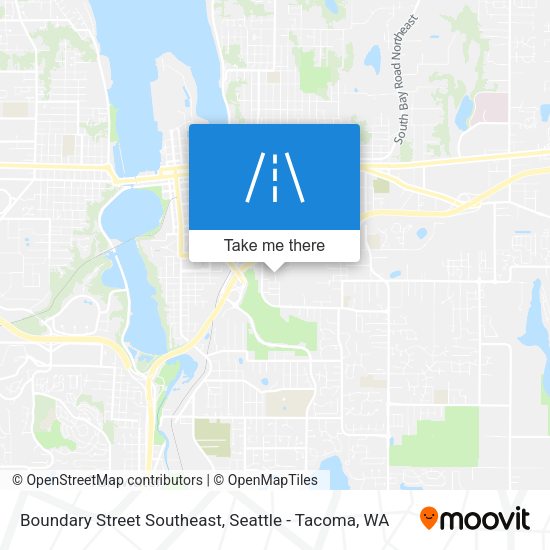 Boundary Street Southeast map