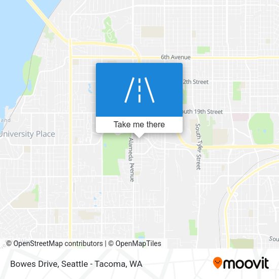 Bowes Drive map
