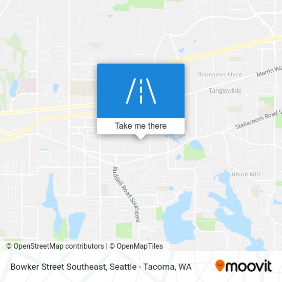 Bowker Street Southeast map