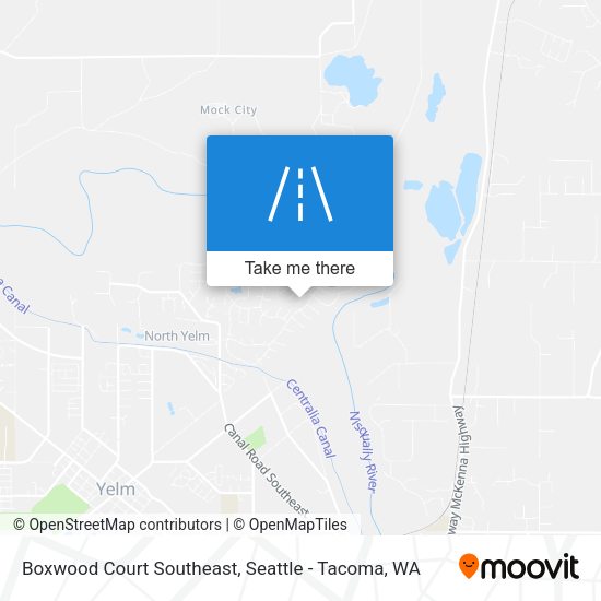 Mapa de Boxwood Court Southeast
