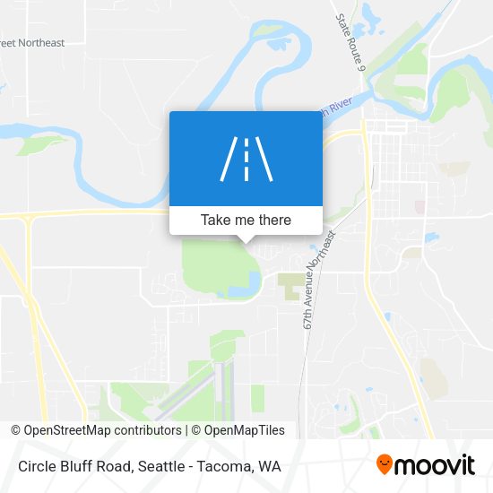 Circle Bluff Road map