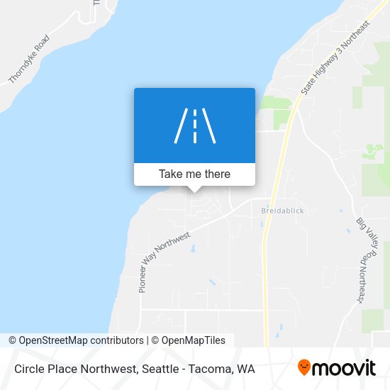 Circle Place Northwest map