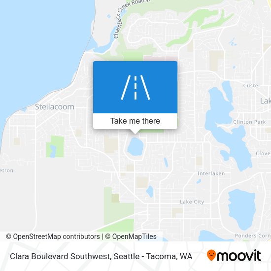 Clara Boulevard Southwest map
