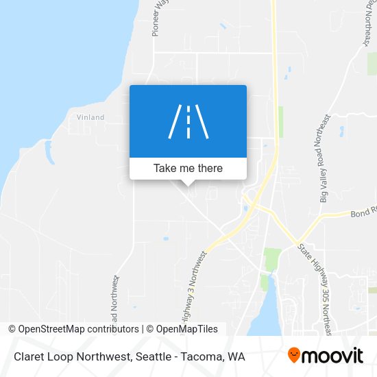 Mapa de Claret Loop Northwest
