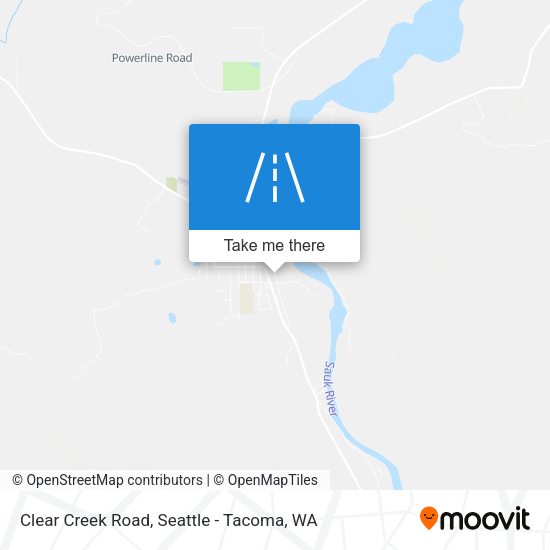 Clear Creek Road map