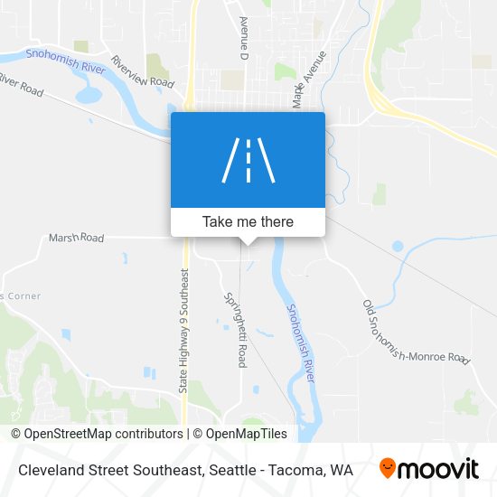Mapa de Cleveland Street Southeast