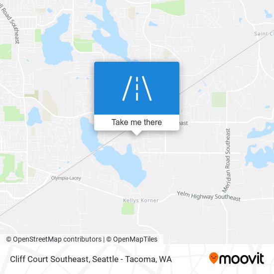 Mapa de Cliff Court Southeast