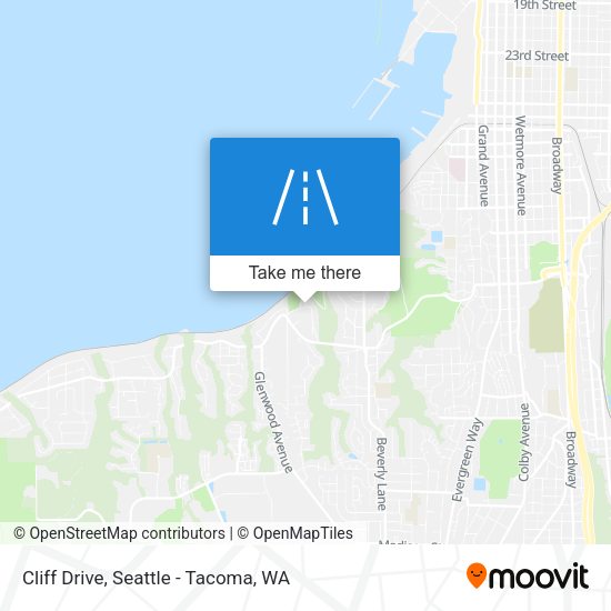 Mapa de Cliff Drive