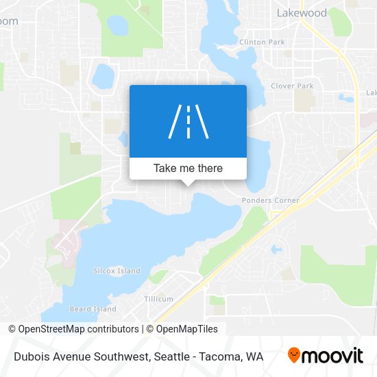 Dubois Avenue Southwest map