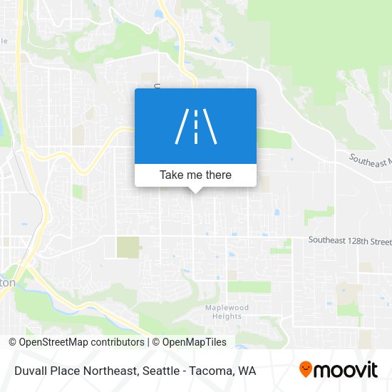 Mapa de Duvall Place Northeast