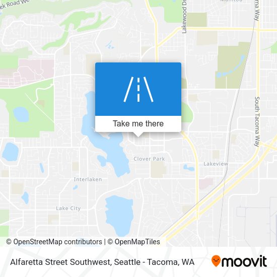 Mapa de Alfaretta Street Southwest