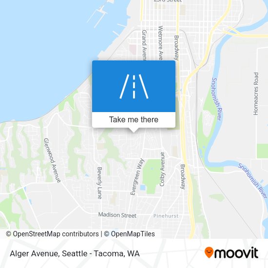 Alger Avenue map