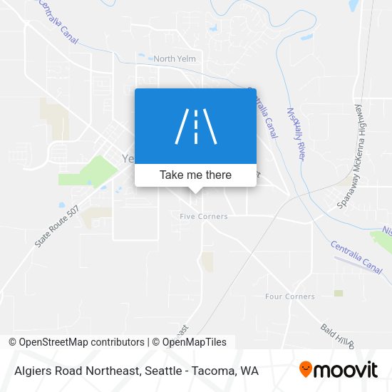 Mapa de Algiers Road Northeast