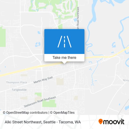 Alki Street Northeast map