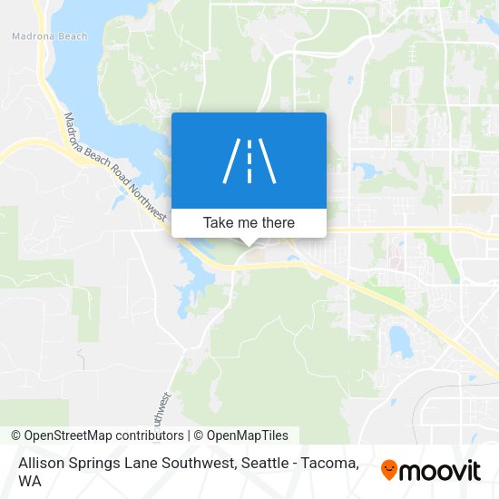 Mapa de Allison Springs Lane Southwest