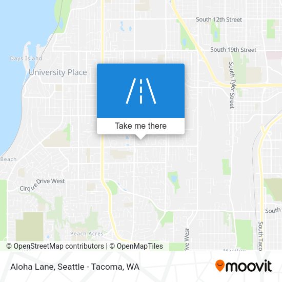 Aloha Lane map