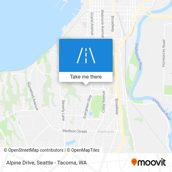 Mapa de Alpine Drive