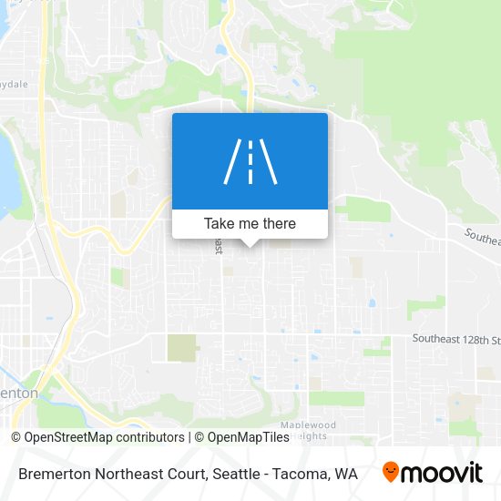 Bremerton Northeast Court map