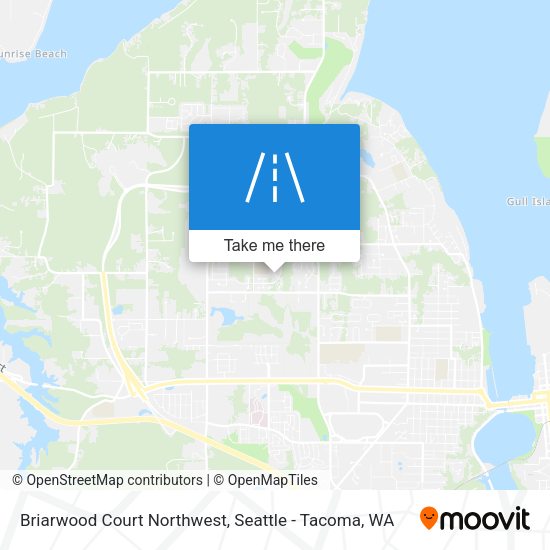 Mapa de Briarwood Court Northwest