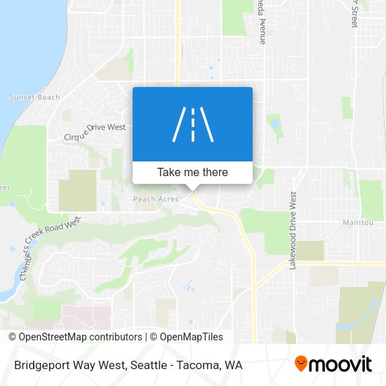 Mapa de Bridgeport Way West