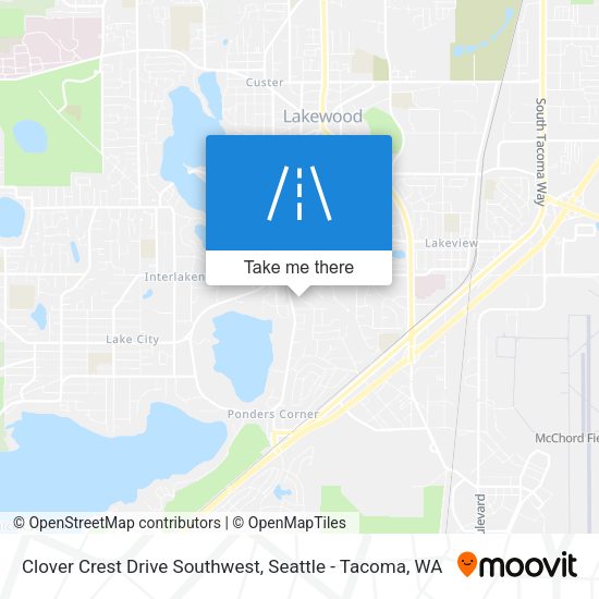 Mapa de Clover Crest Drive Southwest