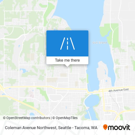 Mapa de Coleman Avenue Northwest