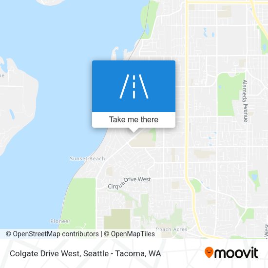 Colgate Drive West map