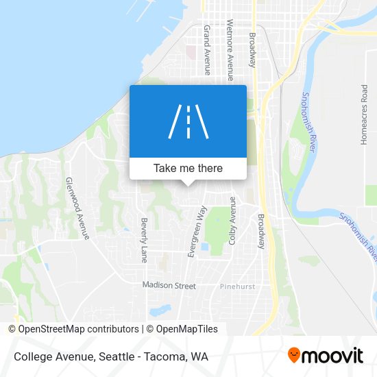 Mapa de College Avenue