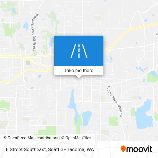 E Street Southeast map