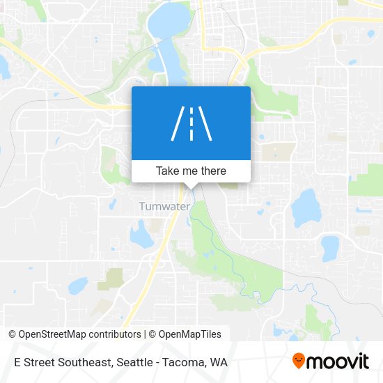 E Street Southeast map
